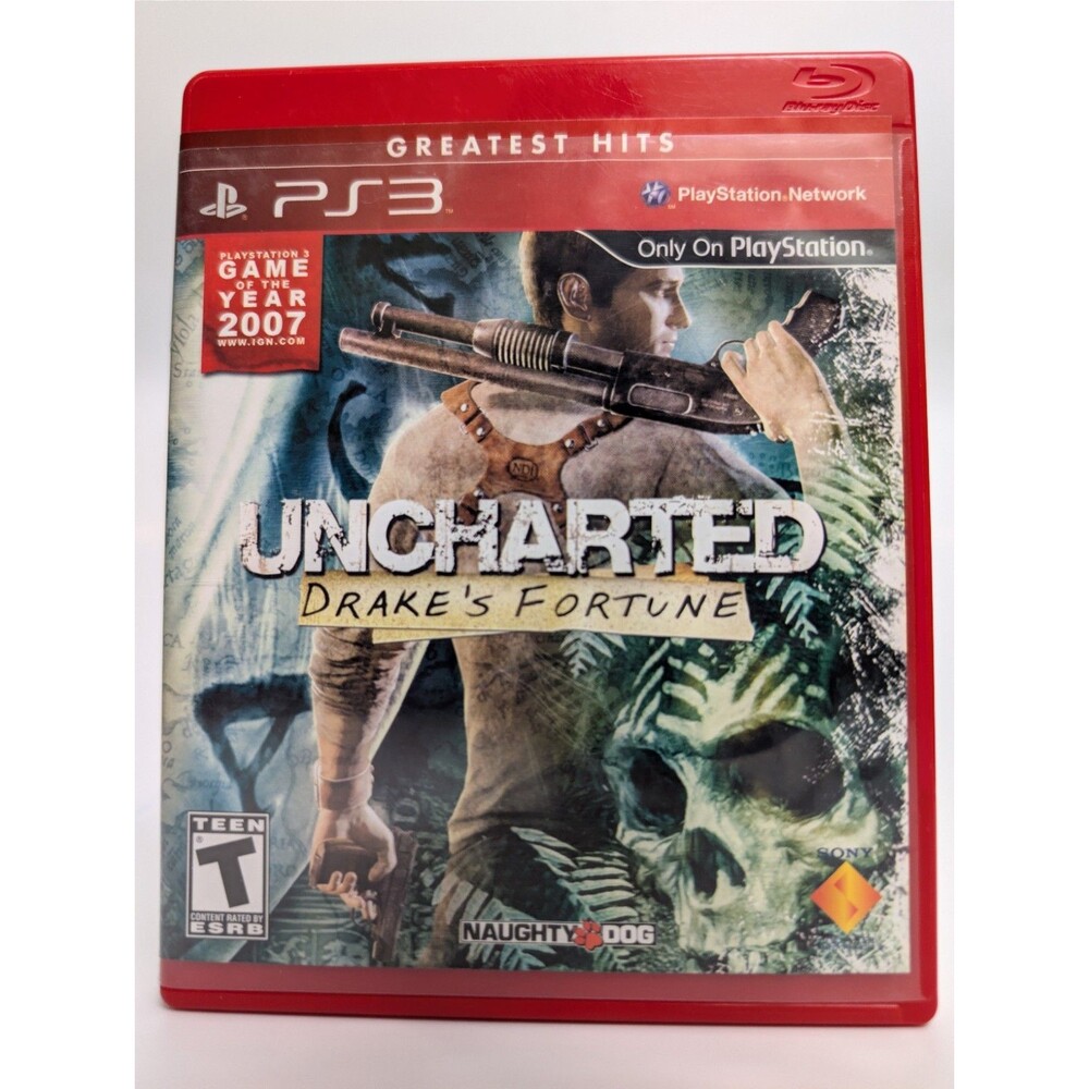 Uncharted: Drake's Fortune PS3 2007 Not For Resale Version Excellent Condition
